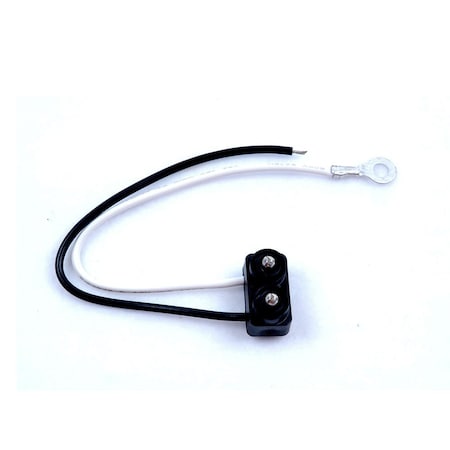 Abrams 90 Degree 2 Pin PL-2 Right Angle Plug-In Connector 12" Long 2-Wire For Clearance Light CLC-2P-RA